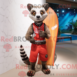 Red Civet mascot costume...