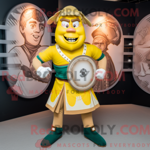 Gul Celtic Shield maskot...