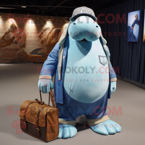 Cyan Walrus mascotte...