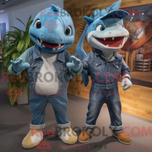Swordfish mascot costume...