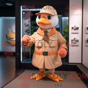 Peach Dove mascot costume...