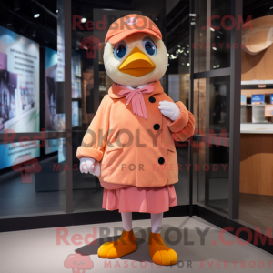 Peach Dove mascot costume...