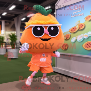 Peach Queen mascot costume...