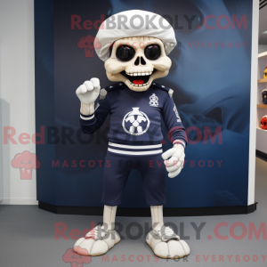 Navy Skull-mascottekostuum...