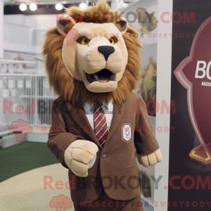 Brun løve maskot kostume...
