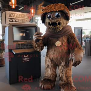 Brown Undead mascot costume...