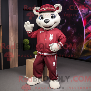 Maroon Acrobat mascot...