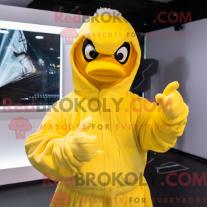 Postava maskota žluté...