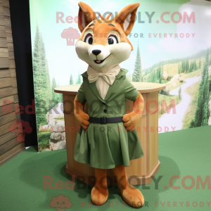 Olive Fox maskot kostume...