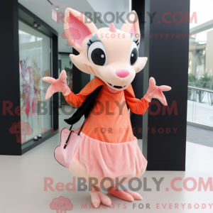 Peach Chupacabra maskot...