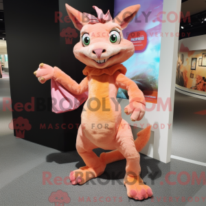 Peach Chupacabra maskot...