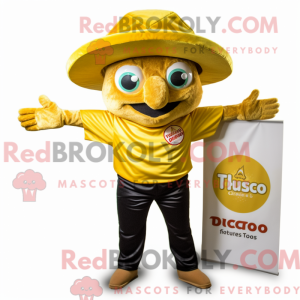 Gold Tacos-maskotdraktfigur...