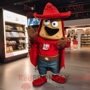 Red Fajitas mascot costume...