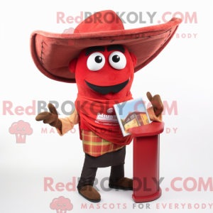 Rød Fajitas maskot kostume...