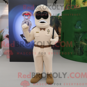 Beige Commando mascot...