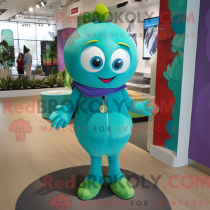 Turquoise Plum mascot...