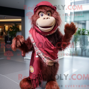Maroon Monkey mascot...