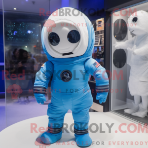 Blue Astronaut mascot...