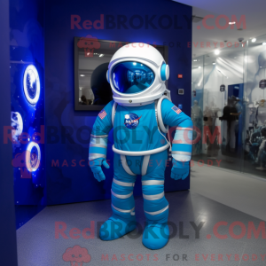 Blue Astronaut mascot...