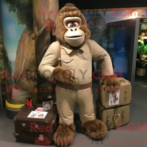 Figura de máscara de gorila...