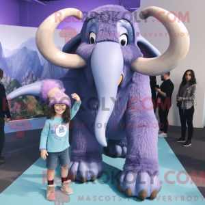 Lavendel Mammoth maskot...