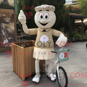 Creme Unicyclist maskot...
