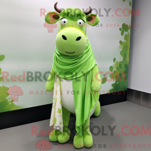 Postava maskota Lime Green...