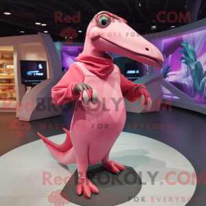 Pink Pterodactyl mascot...