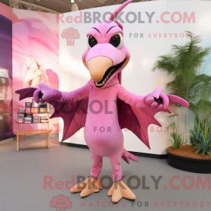 Pink Pterodactyl mascot...