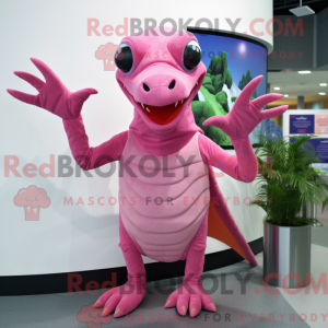 Pink Pterodactyl mascot...
