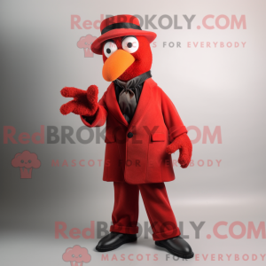 Red Aglet mascot costume...