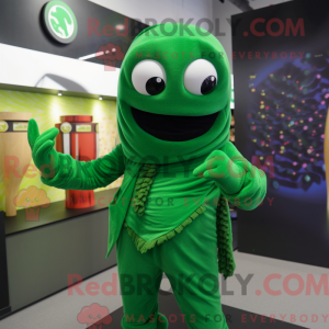 Groen Ninja-mascottekostuum...
