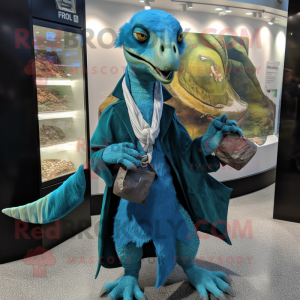 Cyan Utahraptor w kostiumie...