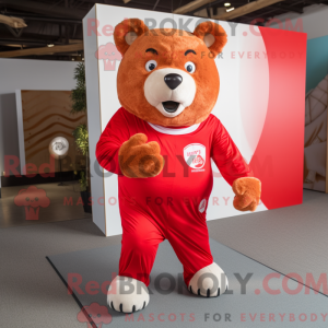 Red Bear maskot...