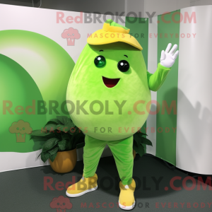 Grøn Grapefrugt maskot...