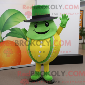 Grøn Grapefrugt maskot...