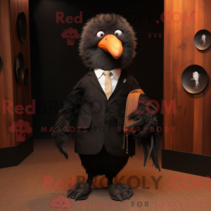 Black Kiwi mascot costume...