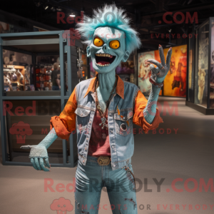 Rust Zombie mascot costume...