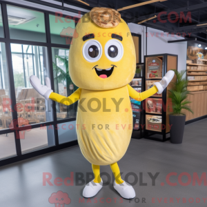 Lemon Yellow Bagels mascot...