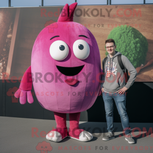 Magenta nepe máscara...