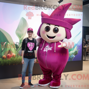 Magenta majroe maskot...