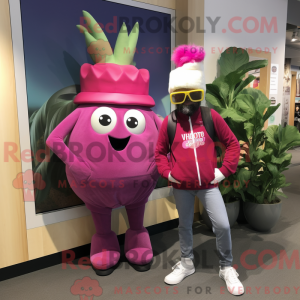 Magenta Turnip mascot...