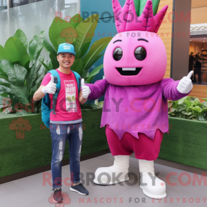 Magenta majroe maskot...