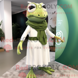 White Frog mascot costume...