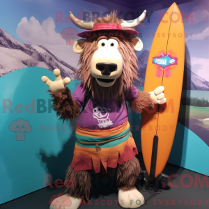 Yak mascot costume...