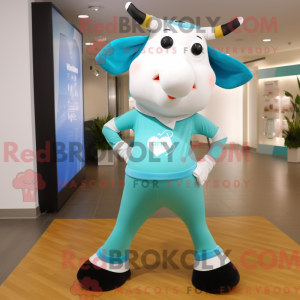 Turquoise Holstein Cow...