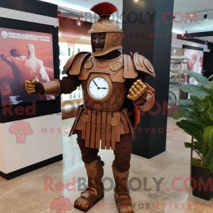 Brown Roman Soldier mascot...