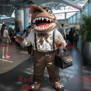 Brun Megalodon maskot...