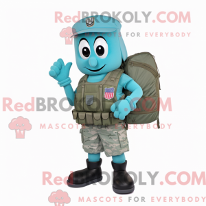 Cyan American Soldier...