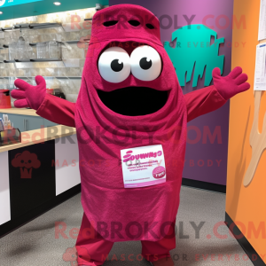 Costume mascotte Magenta...